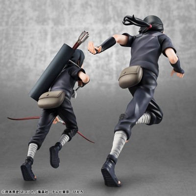 NARUTO SHIPPUDEN - Itachi Uchiha & Sasuke (Repeat) G.E.M. Series 2-Pack Megahouse PVC Figure 15 cm