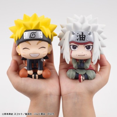 NARUTO SHIPPUDEN - Naruto Uzumaki Smile Ver. & Jiraiya (with gift) Look Up 2-Pack Megahouse PVC Figures 11 cm