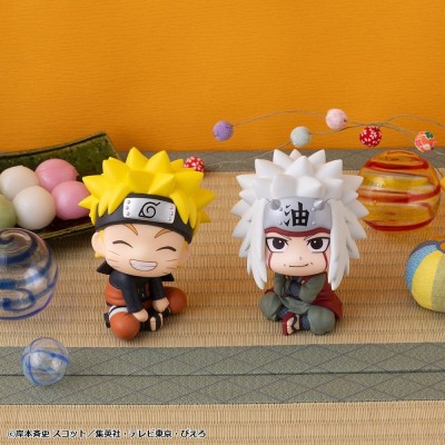 NARUTO SHIPPUDEN - Naruto Uzumaki Smile Ver. & Jiraiya (with gift) Look Up 2-Pack Megahouse PVC Figures 11 cm