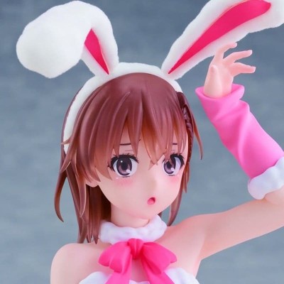 A CERTAIN SCIENTIFIC RAILGUN - Mikoto Misaka (Fluffy Bunny Ver.) Moflock Taito PVC Figure 13 cm