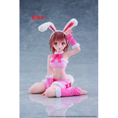 A CERTAIN SCIENTIFIC RAILGUN - Mikoto Misaka (Fluffy Bunny Ver.) Moflock Taito PVC Figure 13 cm