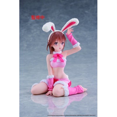 A CERTAIN SCIENTIFIC RAILGUN - Mikoto Misaka (Fluffy Bunny Ver.) Moflock Taito PVC Figure 13 cm