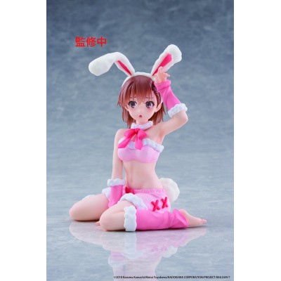 A CERTAIN SCIENTIFIC RAILGUN - Mikoto Misaka (Fluffy Bunny Ver.) Moflock Taito PVC Figure 13 cm