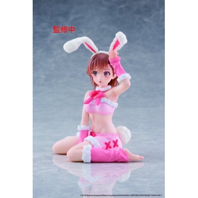 A CERTAIN SCIENTIFIC RAILGUN - Mikoto Misaka (Fluffy Bunny Ver.) Moflock Taito PVC Figure 13 cm