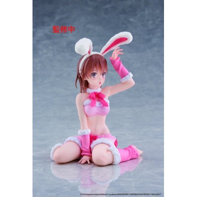 A CERTAIN SCIENTIFIC RAILGUN - Mikoto Misaka (Fluffy Bunny Ver.) Moflock Taito PVC Figure 13 cm