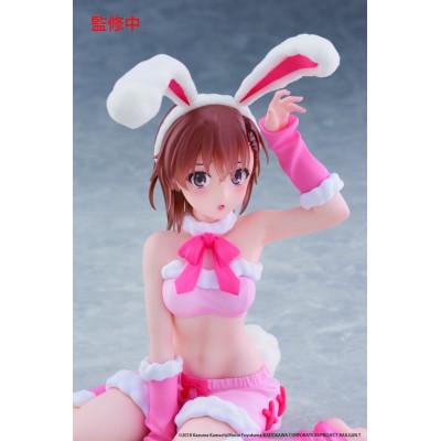 A CERTAIN SCIENTIFIC RAILGUN - Mikoto Misaka (Fluffy Bunny Ver.) Moflock Taito PVC Figure 13 cm