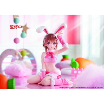 A CERTAIN SCIENTIFIC RAILGUN - Mikoto Misaka (Fluffy Bunny Ver.) Moflock Taito PVC Figure 13 cm