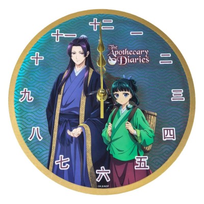 THE APOTHECARY DIARIES - Maomao & Jinshi Holographic Sakami Merchandise Acrylic Wall Clock 24 x 24 cm