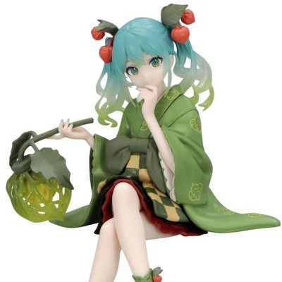 HATSUNE MIKU - Flower Fairy Winter Cherry Green Color Ver.  Noodle Stopper Furyu PVC Figure 15 cm