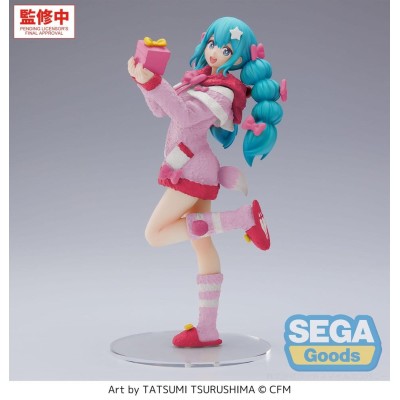 HATSUNE MIKU - Hatsune Miku Mokomoko Christmas Ver. High Premium Figure Sega PVC Figure 21 cm