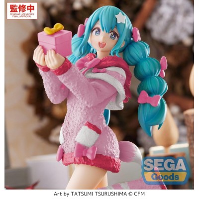 HATSUNE MIKU - Hatsune Miku Mokomoko Christmas Ver. High Premium Figure Sega PVC Figure 21 cm