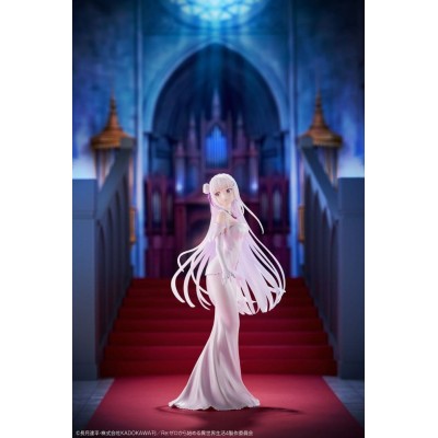 RE:ZERO - Emilia Wedding dress Ver. 1/7 Design Coco PVC Figure 24 cm