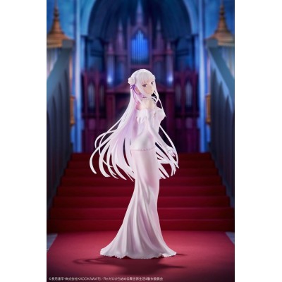 RE:ZERO - Emilia Wedding dress Ver. 1/7 Design Coco PVC Figure 24 cm