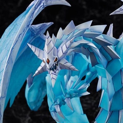 YU-GI-OH! CARD GAME - Brionac, Dragon of the Ice Barrier Monster Figure Collection Amakuni PVC Figure 26 cm