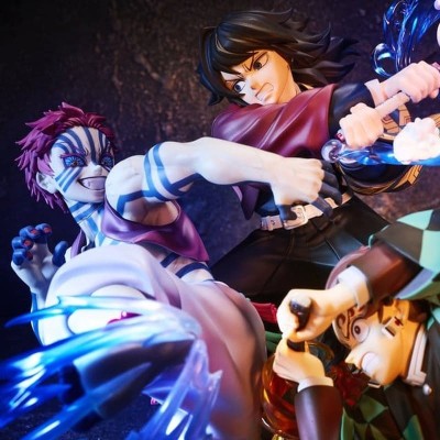 DEMON SLAYER - Tanjiro Kamado & Giyu Tomioka & Akaza Aniplex PVC Figure 13 cm