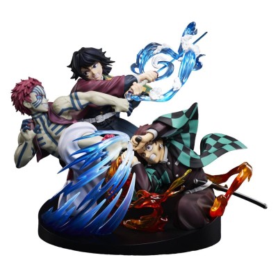DEMON SLAYER - Tanjiro Kamado & Giyu Tomioka & Akaza Aniplex PVC Figure 13 cm