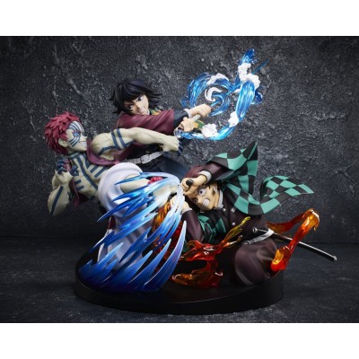 DEMON SLAYER - Tanjiro Kamado & Giyu Tomioka & Akaza Aniplex PVC Figure 13 cm