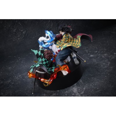 DEMON SLAYER - Tanjiro Kamado & Giyu Tomioka & Akaza Aniplex PVC Figure 13 cm