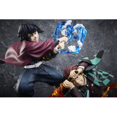 DEMON SLAYER - Tanjiro Kamado & Giyu Tomioka & Akaza Aniplex PVC Figure 13 cm