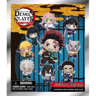 DEMON SLAYER - Foam Bag Clips Infinity Castle Serie 1 (1 clip casuale)