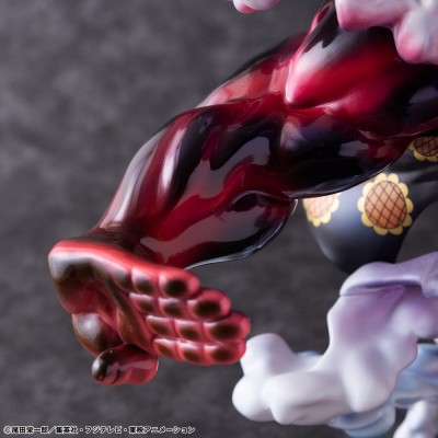 ONE PIECE - Monkey D. Luffy Gear 4 Bounce-Man 10th Limited Ver. Portrait.Of.Pirates SA-Maximum Megahouse PVC Figure 30 cm