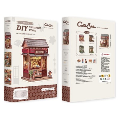 Miniature House Model Kit Tsukino Eogi-dou 19 x 14 cm