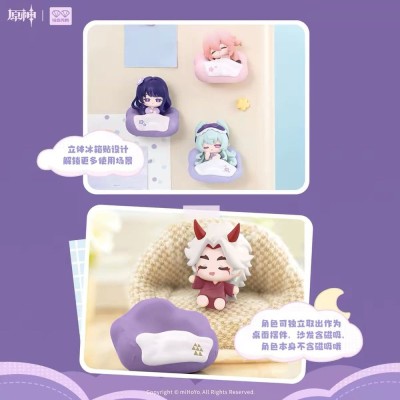GENSHIN IMPACT - 3D Magnet Cloud Pillow Dreamland Series MiHoYo - 1 Single Blind Box 5 cm