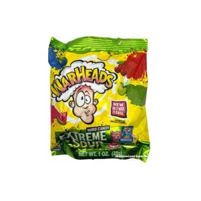Warheads Extreme Sour Hard Candy - caramelle aspre alla frutta 