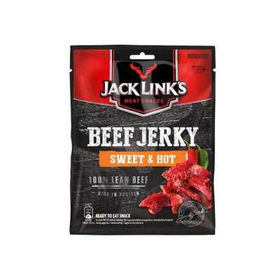 Jack Link's beef jerky sweet and hot - carne di manzo essiccata dolce e piccante